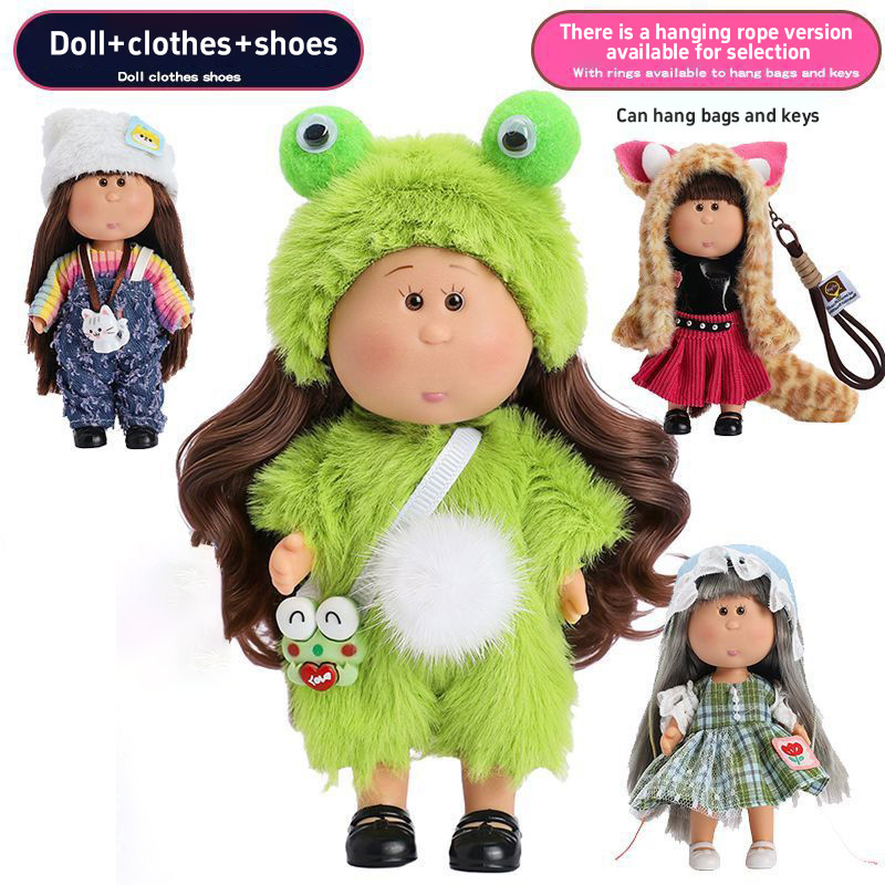 Gaming Console Keychain - Mini Potato Doll DIY Dress Up