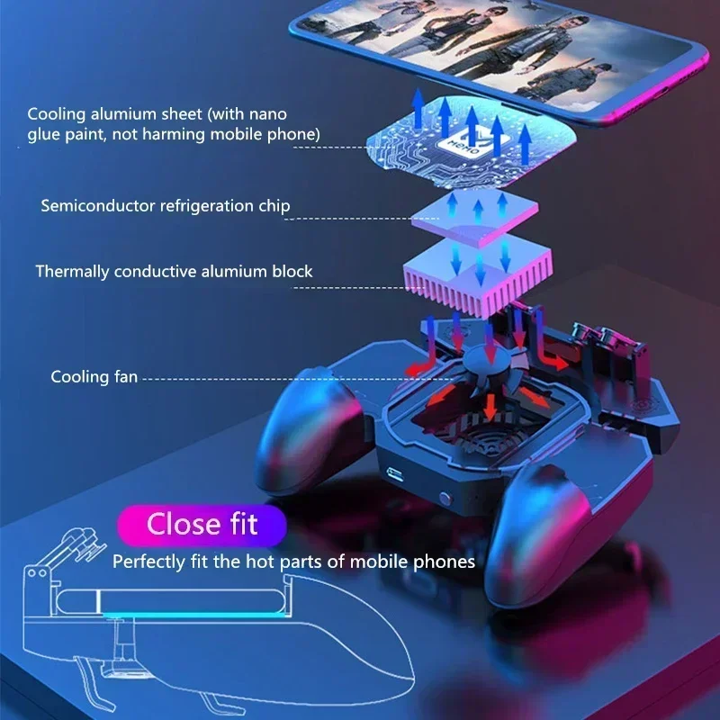 MEMO DL88 Mobile Phone Cooler  - Gaming Console For Phone 评论和价格