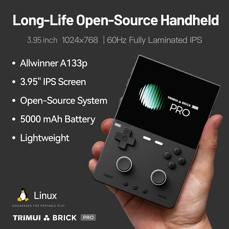 NEW TRIMUI BRICK PRO 3.95 Inch - Gaming Console Under 5000 评论和价格