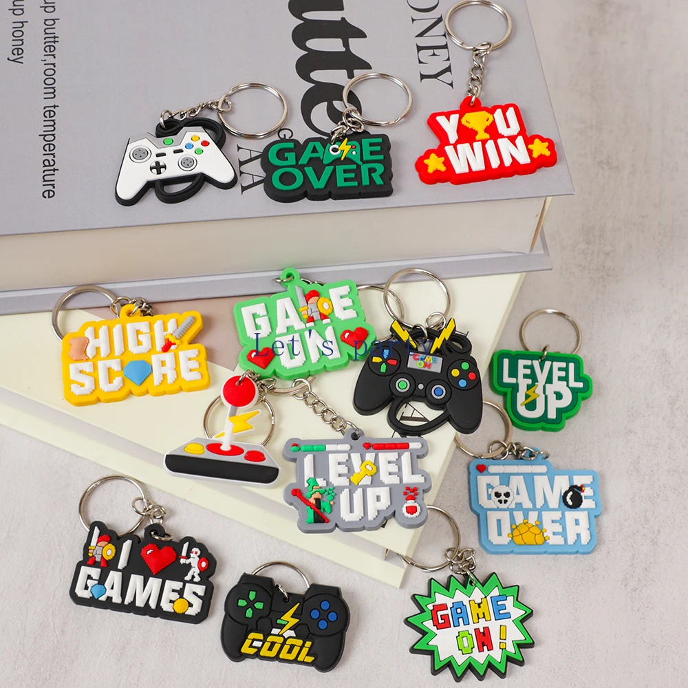 13Pcs Video Game on Theme PVC  - Gaming Console Keychain 评论和价格