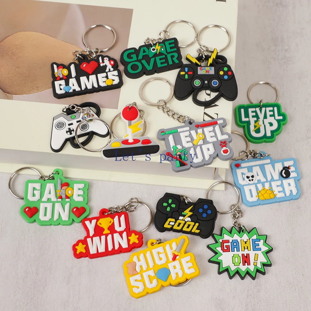 13Pcs Video Game on Theme PVC  - Gaming Console Keychain 评论和价格