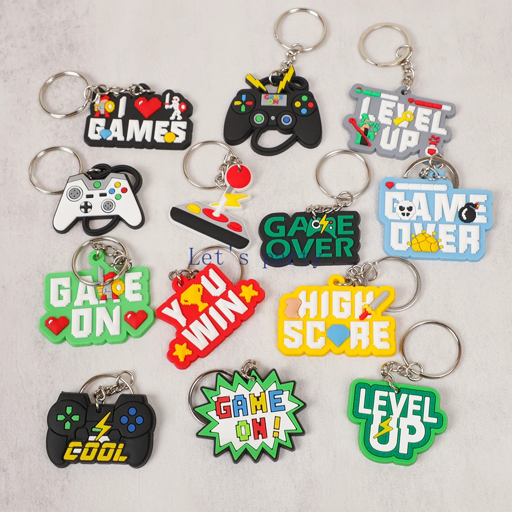 13Pcs Video Game on Theme PVC  - Gaming Console Keychain 评论和价格