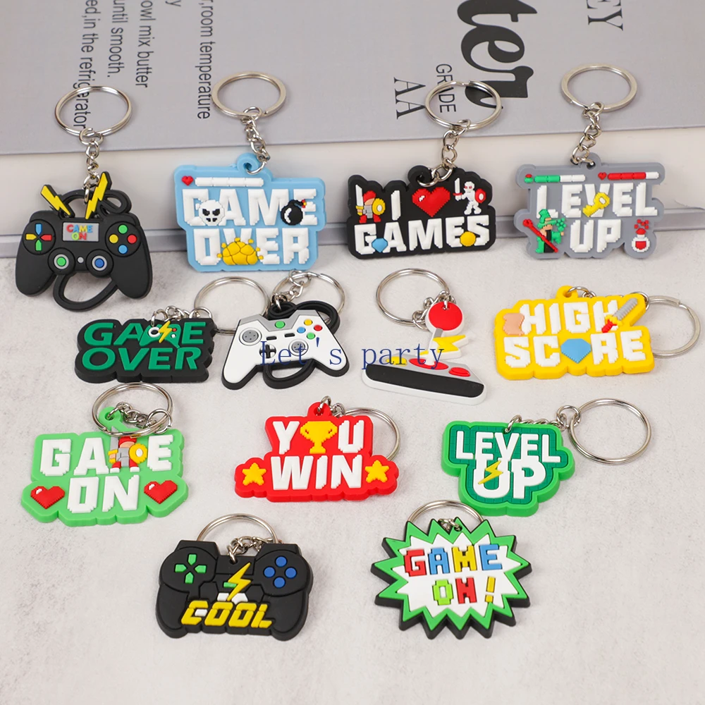 13Pcs Video Game on Theme PVC  - Gaming Console Keychain 评论和价格